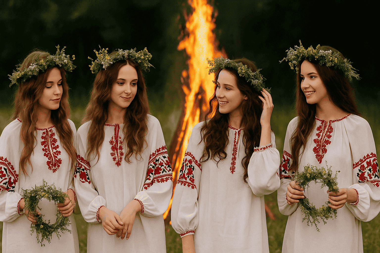 Праздник Санзиене в Молдове — это волшебный аналог Ивана Купалы, с древними обрядами, венками из цветов и танцами у костра.