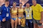 Украинская пара Гладун и Лазаренко впервые в истории выиграла золото чемпионата Европы по пляжному волейболу, обыграв дуэт из Франции.