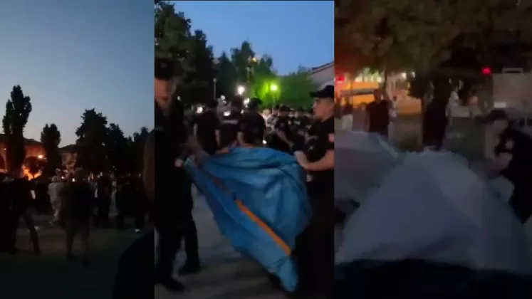 В Кишинёве полиция разогнала лагерь сторонников Илана Шора у вокзала: палатки демонтированы, участникам грозят штрафы и расследование за незаконный протест.