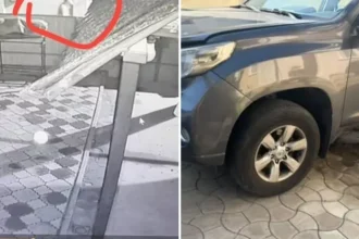 В Кишиневе неизвестные подожгли машину бутылкой с зажигательной смесью. Семья подозревает соседей в происшествии, полиция расследует дело