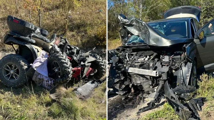 В Резине 16-летний подросток погиб в ДТП, столкнувшись на квадроцикле с Peugeot. Полиция призывает родителей не допускать детей за руль.