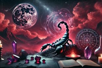 Октябрь 2025 принесёт Скорпионам глубокие перемены: Полнолуние, Новолуние и советы по лунному календарю помогут пройти трансформации.