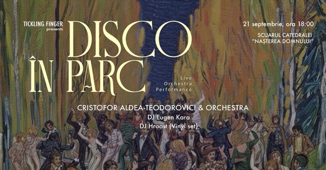 21 сентября в сквере Кафедрального собора пройдёт вечер Disco în Parc с живым оркестром и DJ-сетами на виниле. Вход свободный.