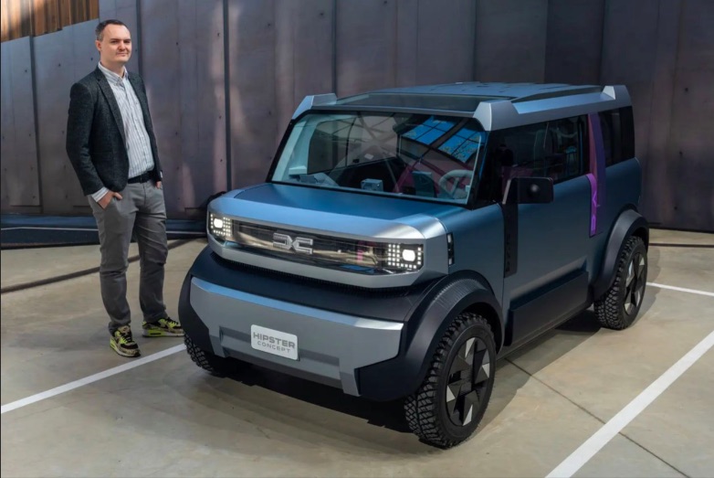 Dacia представила концепт дешёвого электрокара Hipster, способного конкурировать с китайскими моделями на рынке ЕС. Цена — менее 15 000 евро.