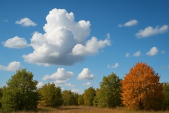 Погода в Молдове 12 октября 2025: до +15°C, без осадков, западный ветер до 5 м/с, давление 760 мм рт. ст., день тёплый и стабильный.