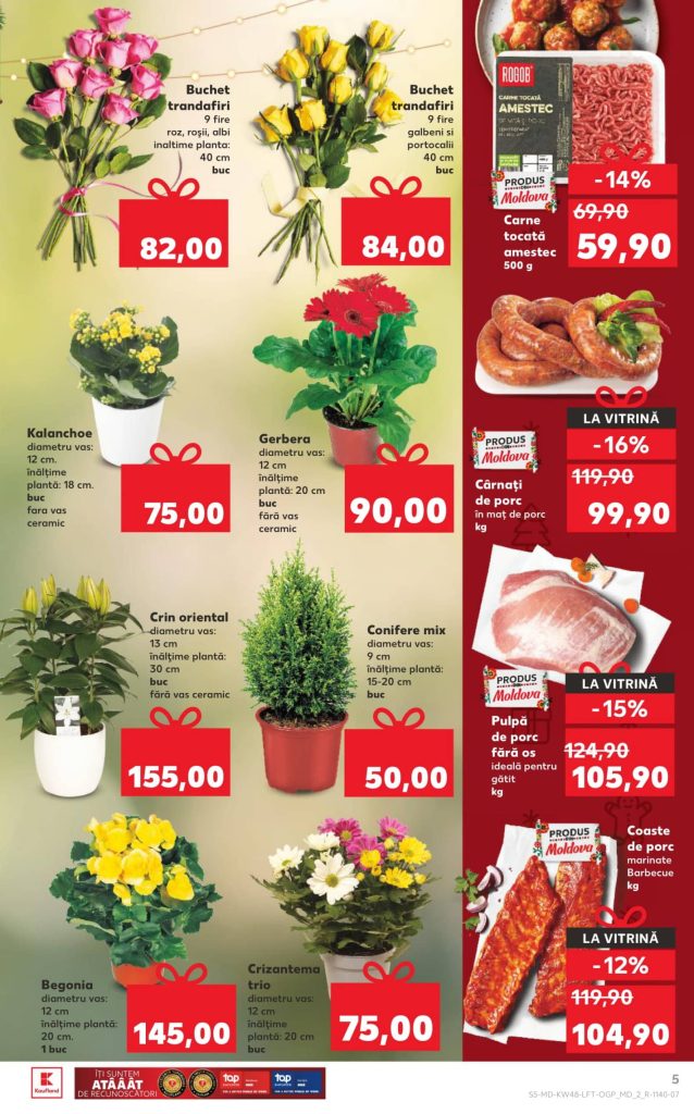 Скидки в Kaufland в Молдове с 27 ноября по 3 декабря 2025 по акции «Deschide ușa Crăciunului!»: что можно купить выгодно