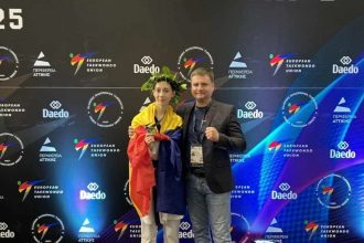 Анастасия Селивестру завоевала серебро для Молдовы на чемпионате Европы по тхэквондо среди кадетов в Афинах, уступив в финале всего один балл.