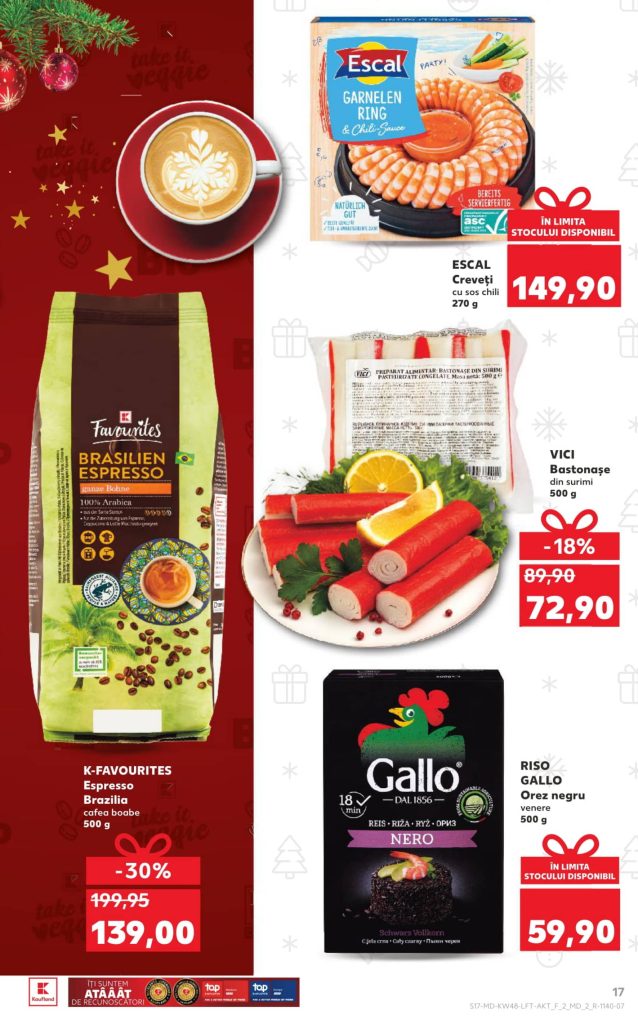 Скидки в Kaufland в Молдове с 27 ноября по 3 декабря 2025 по акции «Deschide ușa Crăciunului!»: что можно купить выгодно