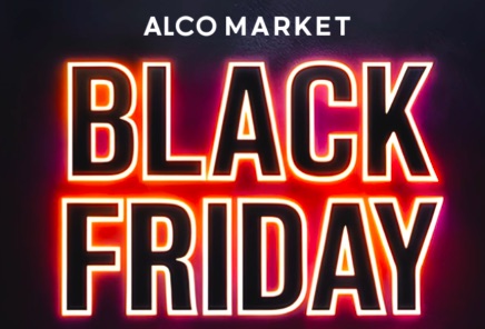AlcoMarket предлагает скидки до 40% в Black Friday и до 15% на алкоголь до 15 января 2026. Десятки напитков по акции во всех городах Молдовы.