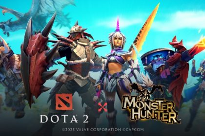Коллаборация Dota 2 с Monster Hunter добавляет новые сеты, уникальных спутников и механику охоты на героев.