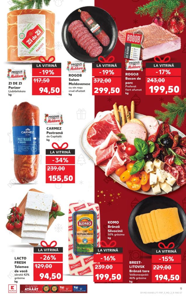 Скидки в Kaufland в Молдове с 27 ноября по 3 декабря 2025 по акции «Deschide ușa Crăciunului!»: что можно купить выгодно