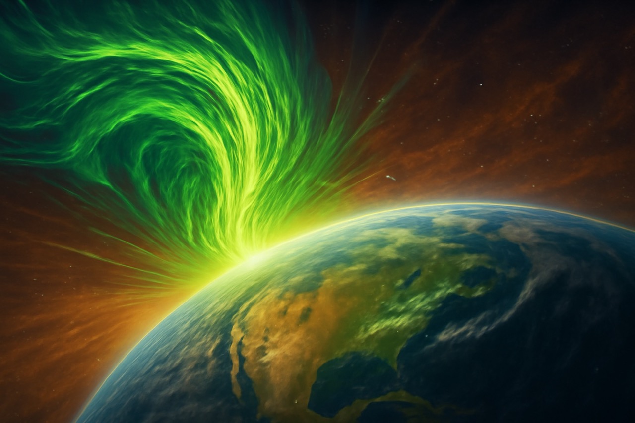 Слабая магнитная буря уровня G1 ожидается утром 8 ноября 2025 года, с постепенным спадом к полудню, последствия сильной магнитной бури.