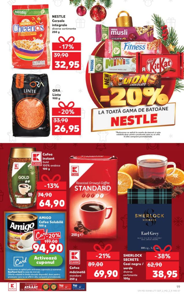 Скидки в Kaufland в Молдове с 27 ноября по 3 декабря 2025 по акции «Deschide ușa Crăciunului!»: что можно купить выгодно