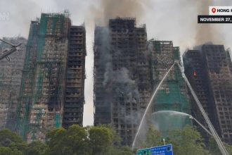 Пожар в многоэтажном жилом комплексе Гонконга унёс жизни 44 человек, ещё 279 жителей считаются пропавшими без вести.