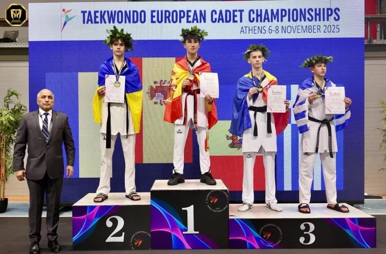 Молдавский тхэквондист Сергей Боровик завоевал бронзу на чемпионате Европы среди кадетов 2025 в Афинах, победив соперников.