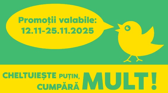 С 12 по 25 ноября 2025 в Cip Market по всей Молдове действуют скидки до 53% на мясные изделия, консервы, крупы, пасту, вино и другие товары.