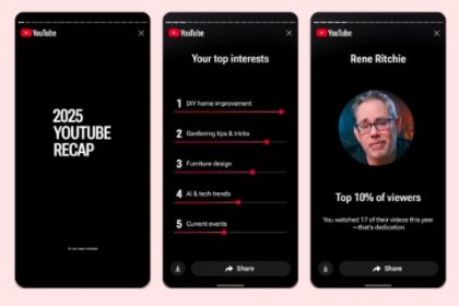 Итоги года на YouTube. Recap 2025 уже доступен. Узнай, что ты смотрел, слушал и кем был на платформе в этом году.