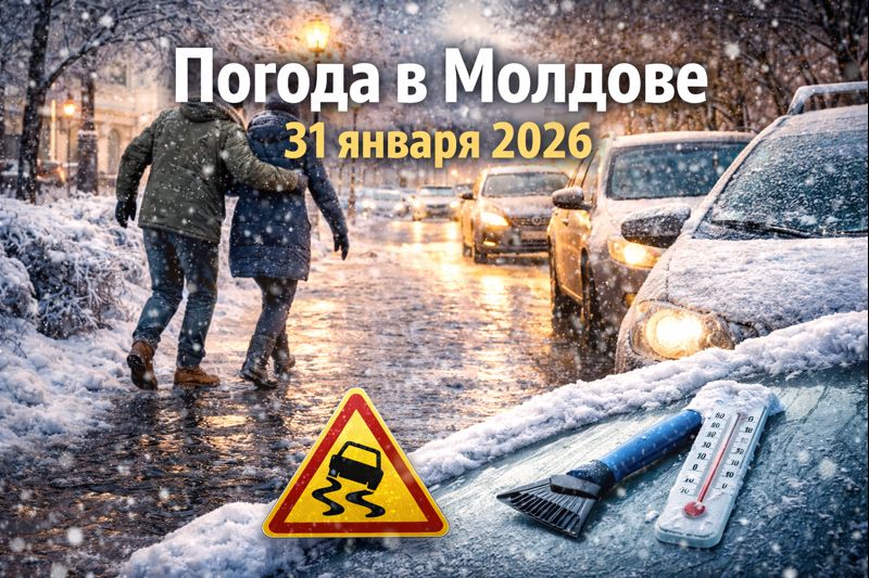 Погода в Молдове на 31 января 2026: прогноз по городам, температура, снег, гололёд. Таблица для Кишинёва, Бельц, Комрата и других.
