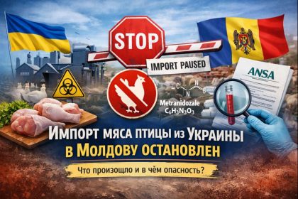 Импорт мяса птицы из Украины в Молдову временно остановлен из-за метронидазола. Что решил ANSA, чем опасно вещество и что делать.