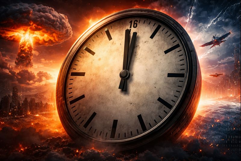 Часы Судного дня в 2026 показали 85 секунд: мир рекордно приблизился к полуночи