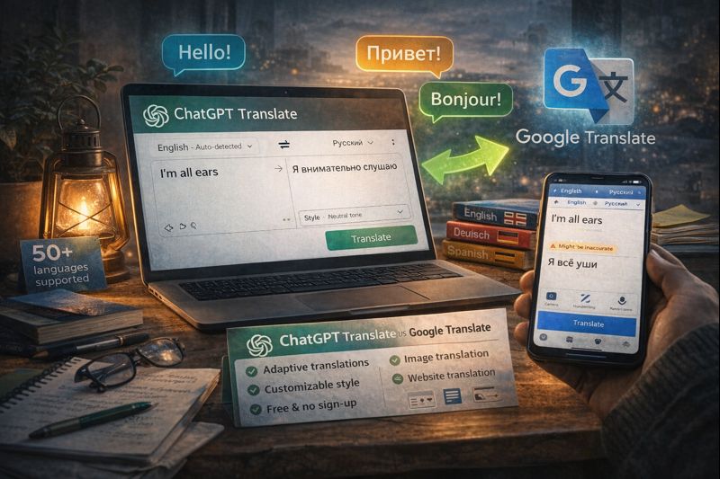 OpenAI запустила онлайн‑переводчик ChatGPT Translate: чем он отличается от Google Translate