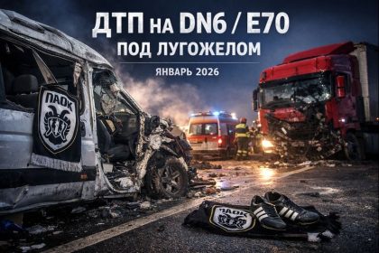 ДТП на DN6 E70 под Лугожелом в январе 2026: 7 погибших, 3 раненых, болельщики PAOK, детали столкновения, помощь служб и данные 29 января.