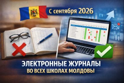 С 1 сентября 2026 электронные журналы станут обязательными для всех школ Молдовы: пилот на один семестр и оценка отказа от бумажных журналов.