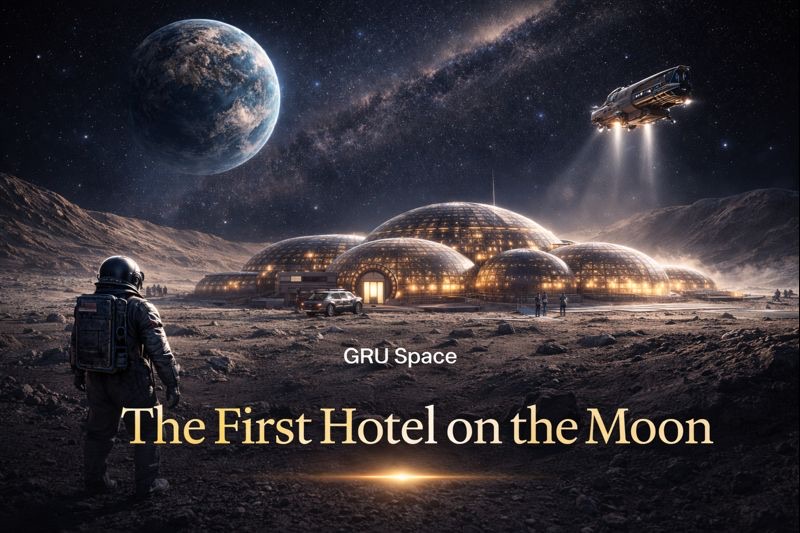 GRU Space запускает первый в мире отель на Луне: как подать заявку, сколько стоит туризм на Луне и зачем нужна лунная гостиница будущего.