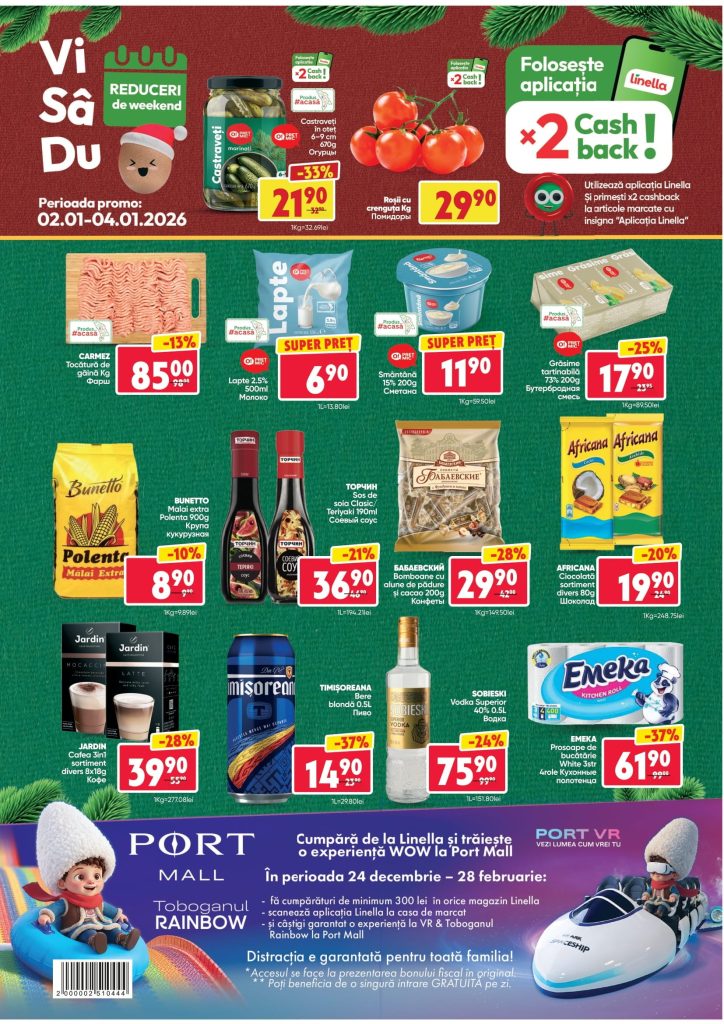 Какие продукты по скидке в Linella с 1 по 8 января 2026: список, цены и лучшие предложения