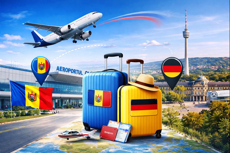 Новый авиарейс из Кишинёва в Штутгарт: с 31 мая 2026 года