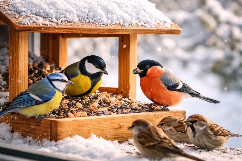 Участвуй в фотоконкурсе диких птиц у кормушек SPPN в Молдове: установи кормушку, сними птиц и выиграй призы.