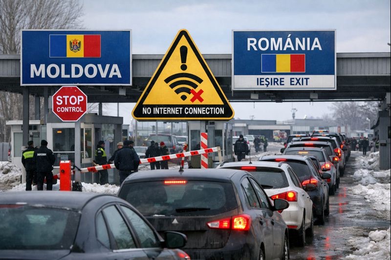 КПП «Джурджулешты — Галац» работает частично 10 января 2026 — сбои интернета на румынской стороне, очереди на КПП «Леушены — Албица».