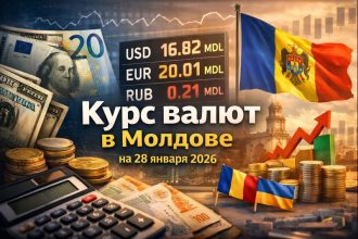 Курс валют в Молдове на 28 января 2026: доллар, евро, рубль, румынский лей и гривна по банкам и обменникам с актуальными данными.