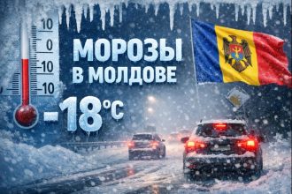 В Молдову идёт резкое похолодание: морозы до –18 °C, снегопады и гололёд. Прогноз погоды по регионам на ближайшие дни — от синоптиков.
