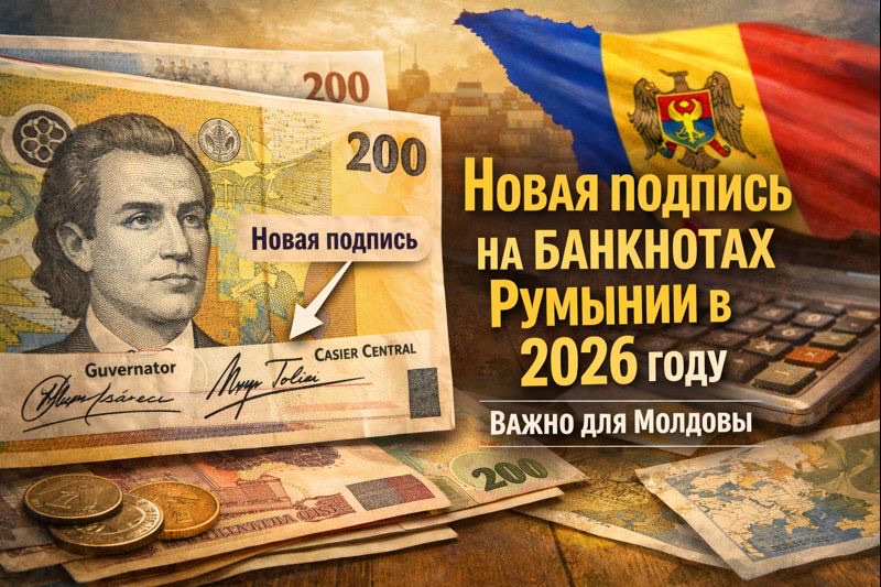 Новая подпись на банкнотах Румынии с 1 февраля 2026: Мугур Толич рядом с Мугуром Исэреску. Нужно ли менять леи и как отличить купюры.