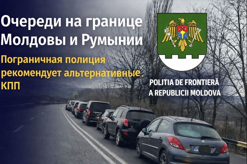 Очереди на границе Молдовы и Румынии 8 января 2026 года: Скуляны и Леушены перегружены, выбирайте альтернативные КПП.