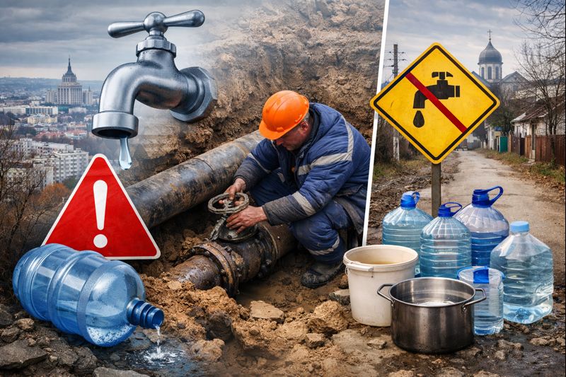 Где в Кишинёве отключат воду 21 января 2026: адреса, график отключений, причины и рекомендации жителям столицы.