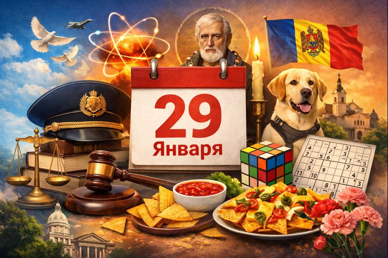 Праздники 29 января в Молдове и мире: День работника прокуратуры, мобилизации против ядерной войны, головоломок и другие праздники.