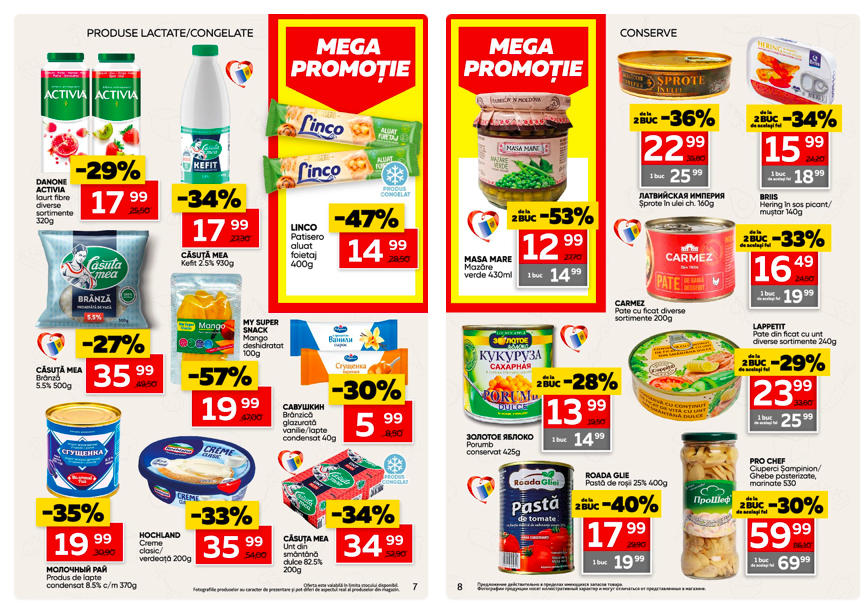«Mega Promoție» в Slavena Megamarket: что купить дёшево со скидкой до 57%  с 7 по 20 января 2026 года