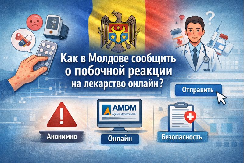 В Молдове можно сообщить о побочной реакции и неэффективности лекарства онлайн: анонимность в AMDM, пошаговая инструкция, что и как писать.