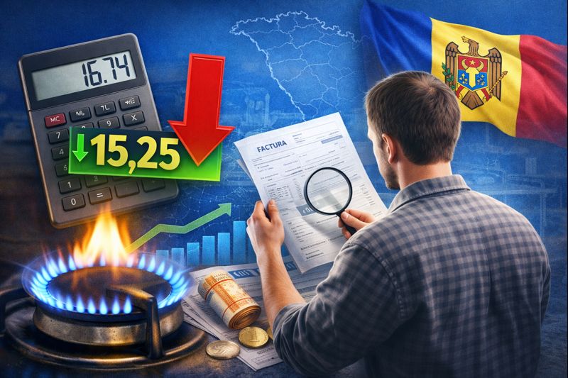 Как снизится цена на газ в Молдове в 2026:  Energocom предлагает 15,25 лея за кубометр
