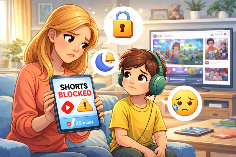 Как ограничить время просмотра Shorts для детей на YouTube: пошаговая инструкция