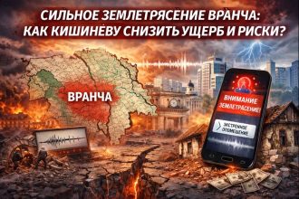 Сильное землетрясение Вранча может принести Кишинёву ущерб свыше $1 млрд: уязвимые дома, окно 30–40 секунд, MoldAlert и чек-лист подготовки.