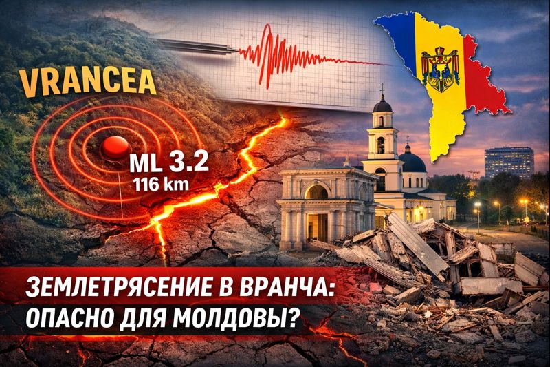 Землетрясение 3,2 в зоне Вранча 30 января 2026: время, глубина, второй толчок и что делать жителям Молдовы, где проверять данные.
