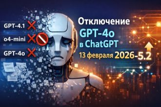 OpenAI убирает GPT-4o, GPT-4.1 и o4-mini из ChatGPT 13 февраля 2026: причины, переход на GPT-5.2, настройки тона, что делать пользователям.