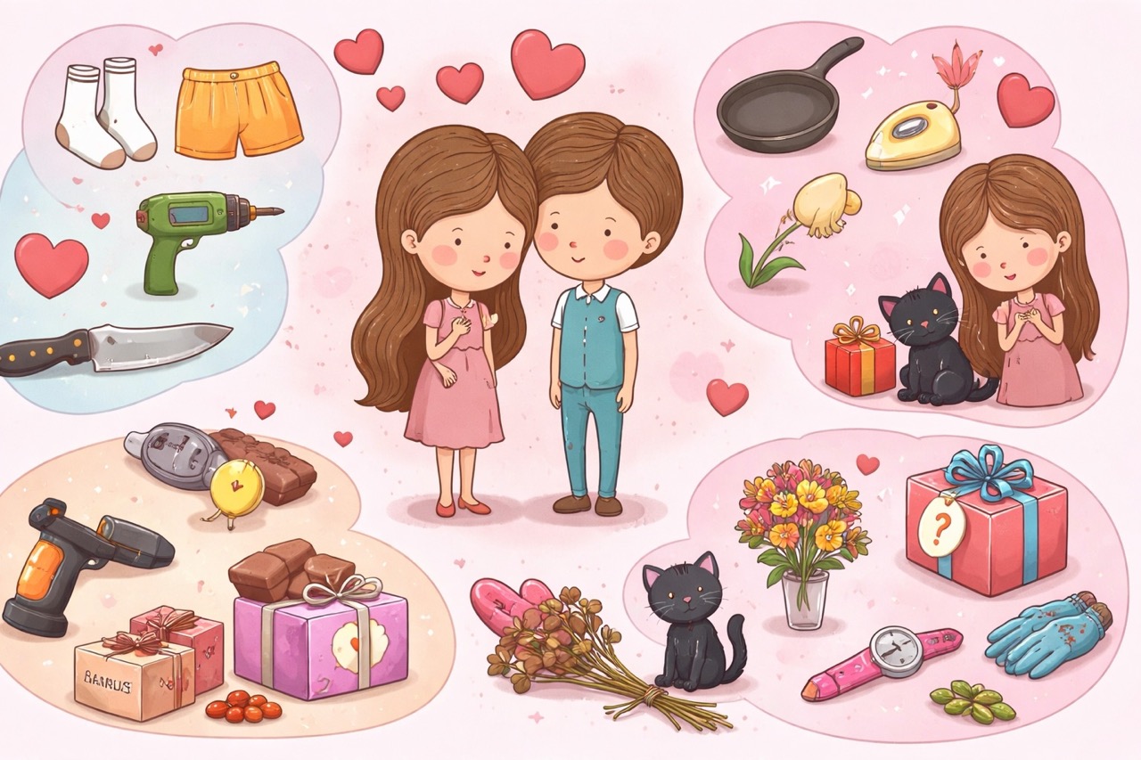 Какие подарки не надо дарить на День всех влюбленных: антиподарки для мужчин и женщин, список запретов, приметы и безопасные альтернативы.
