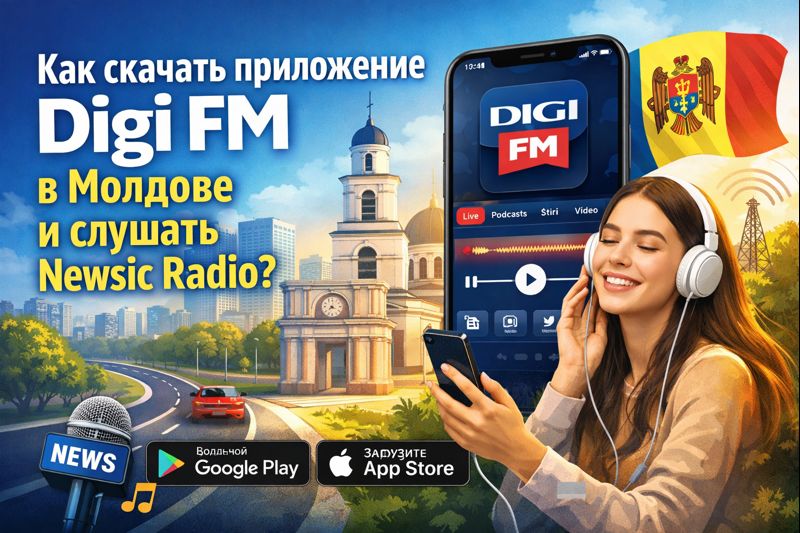Приложение Digi FM: как скачать в Молдове, слушать радио онлайн, получать новости и подкасты в формате Newsic Radio, экономить трафик и заряд.