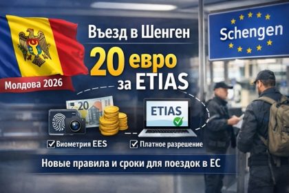 ETIAS для Молдовы в 2026: сбор 20 евро, кто платит, сроки запуска, EES с биометрией на границе и советы для поездок в Шенген.