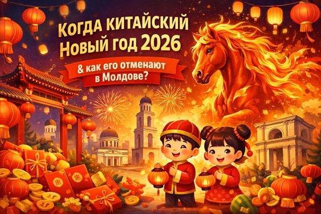 Когда китайский Новый год 2026: дата 17 февраля, год Огненной Лошади, Фестиваль фонарей 3 марта и как празднуют в Молдове, события в Кишинёве.
