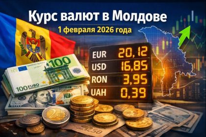 Курс валют в Молдове на 1 февраля 2026: официальный курс НБМ EUR, USD, RON, UAH, RUB в MDL, таблицы пересчёта и сравнение курсов банков.